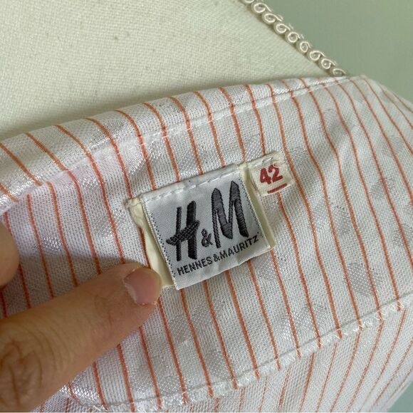 1980s Voluptuous Nautical Pink & White Dress - Picture 7 of 9